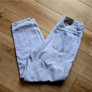 Vintage Women's Levi's Striped Pinstripe Jeans  -  sz 14
